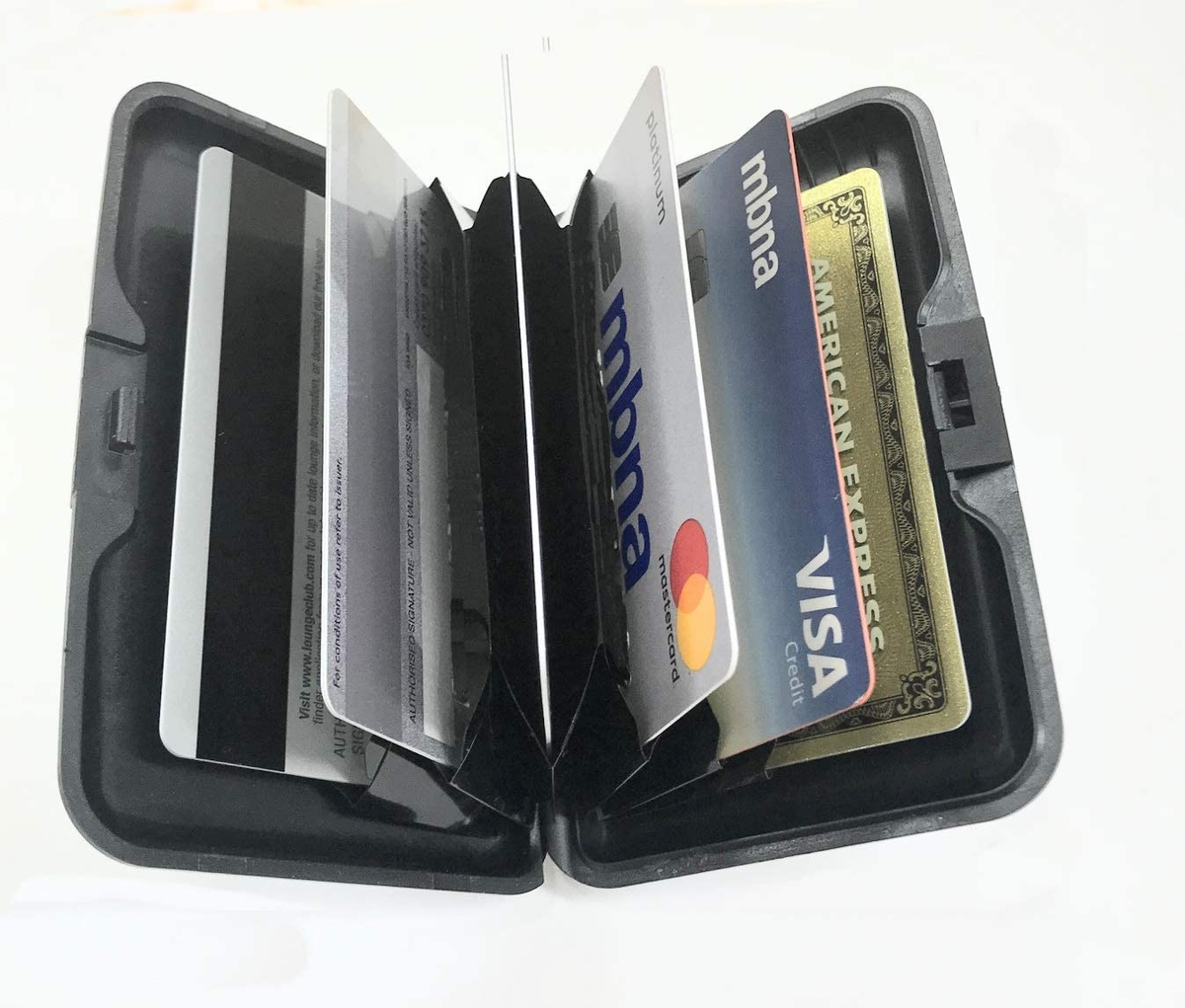 RFID CREDIT CARD HOLDER Scan Protected Aluminium Hard Case Security Wallet  UK